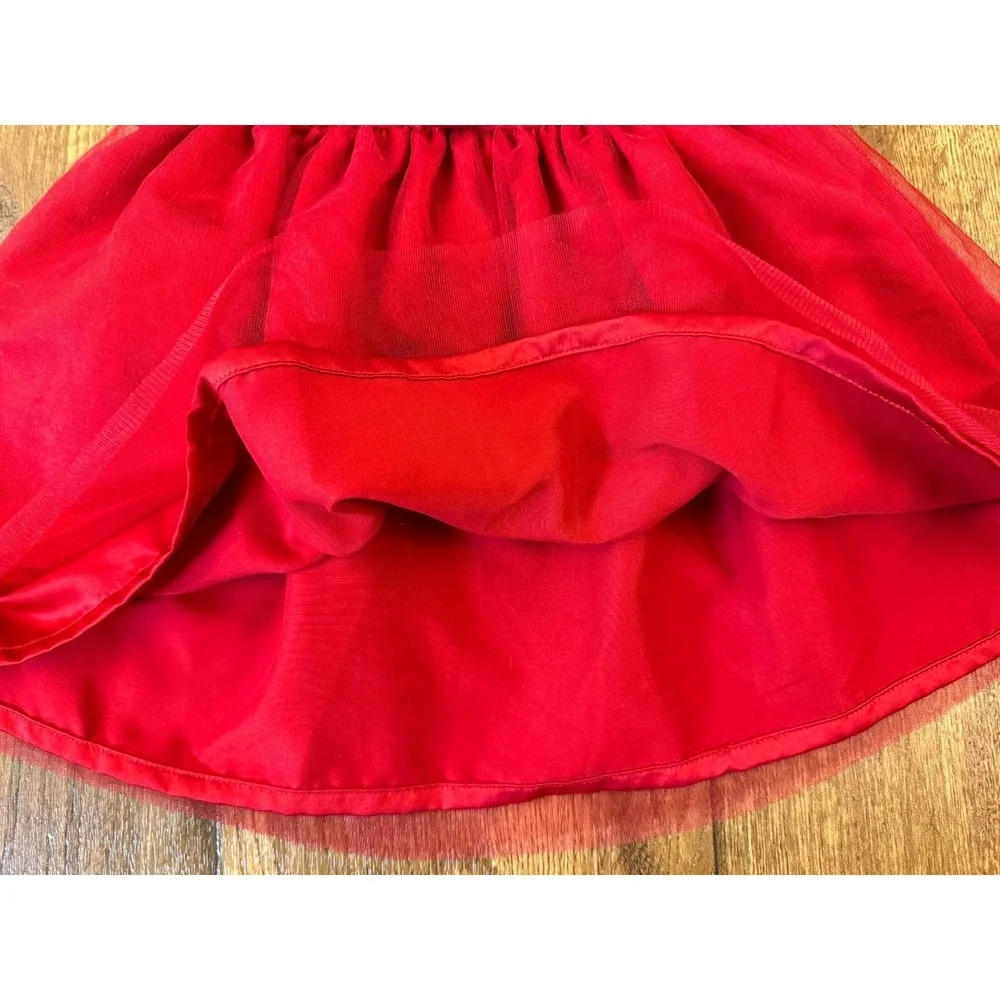 Carters Holiday Christmas‎ Dress Baby Girl 12 Months Red Sleeveless Bow Outfit